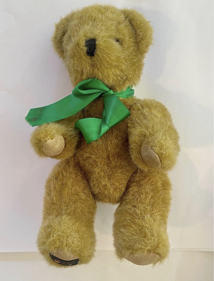1992-canterbury-bears-teddy-bear-jointed-plush-with-green-bow-097-2