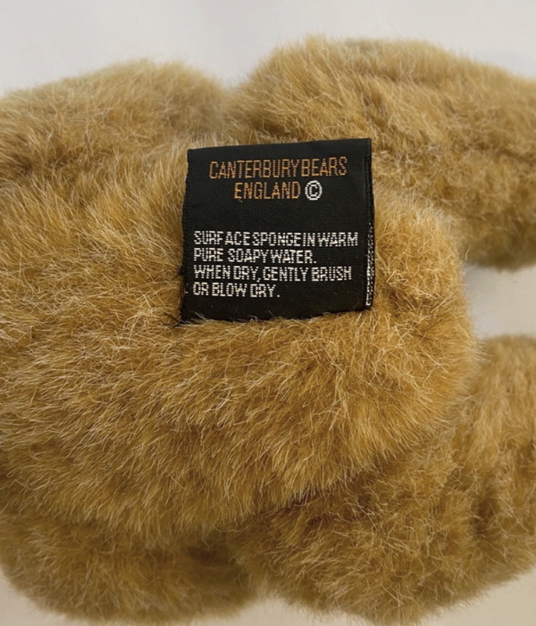 1992-canterbury-bears-teddy-bear-jointed-plush-with-green-bow-097-4
