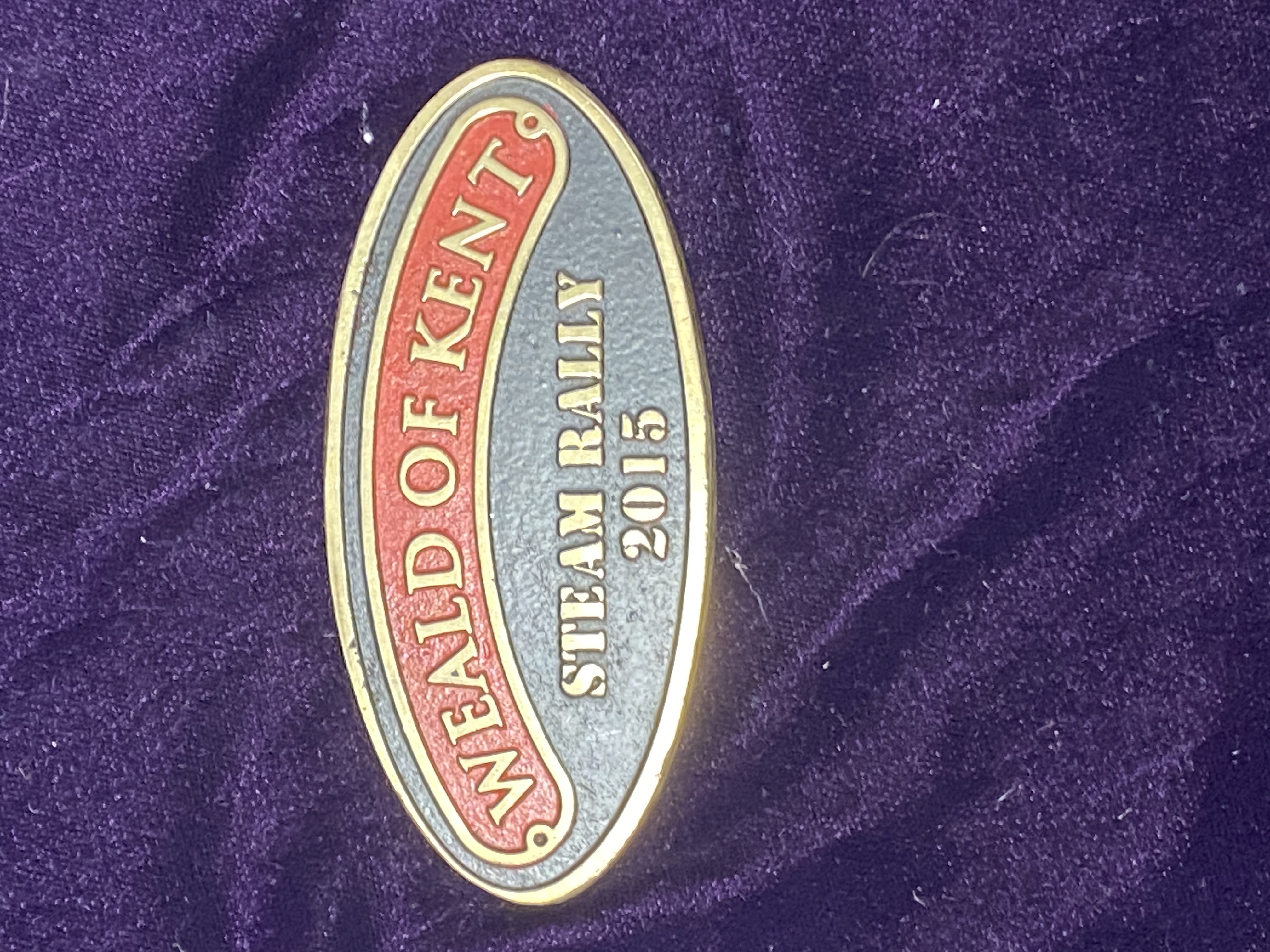 Lot 077: 2015 Weald of Kent Steam Rally Brass Plaque