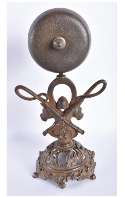 antique-cast-iron-equestrian-horse-and-jockey-hat-bell-029-3
