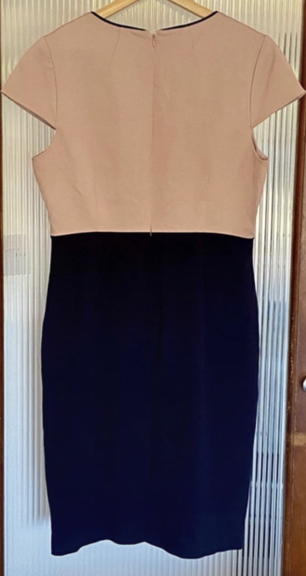 hobbs-london-uk-14-two-tone-shift-dress-pink-navy-172-4