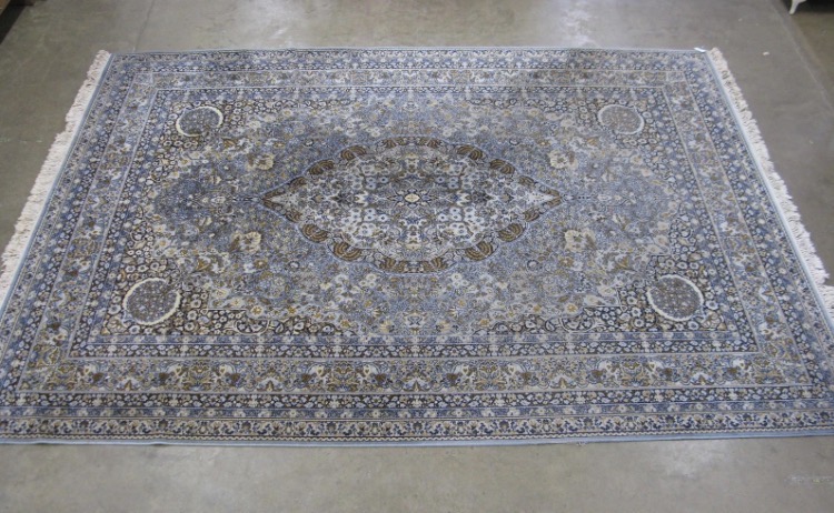 large-super-keshan-blue-ground-rug-floral-foliate-design-157-2