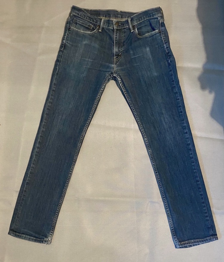 Lot 180: Men's Levi's 511 Slim Fit Jeans W33 L32 — Dark Blue Denim