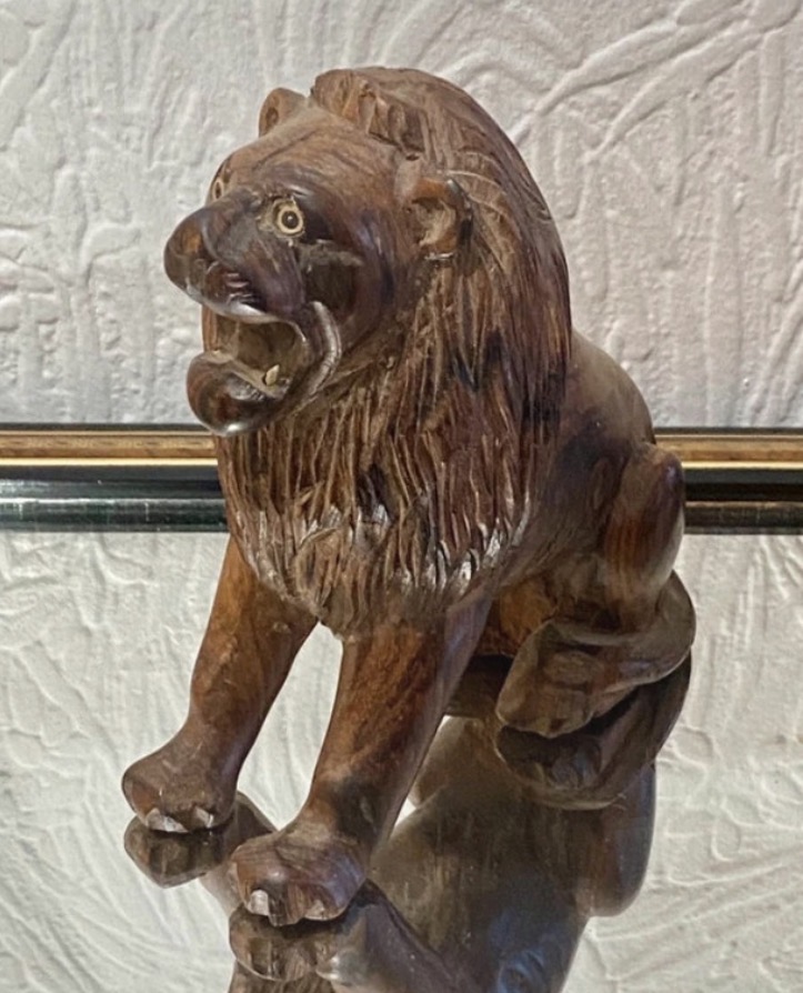 mid-century-hand-carved-wooden-lion-sculpture-15cm-roaring-figurine-138-2