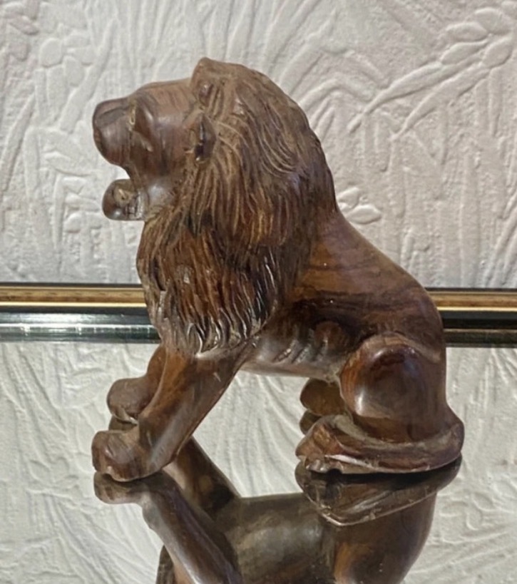 mid-century-hand-carved-wooden-lion-sculpture-15cm-roaring-figurine-138-5