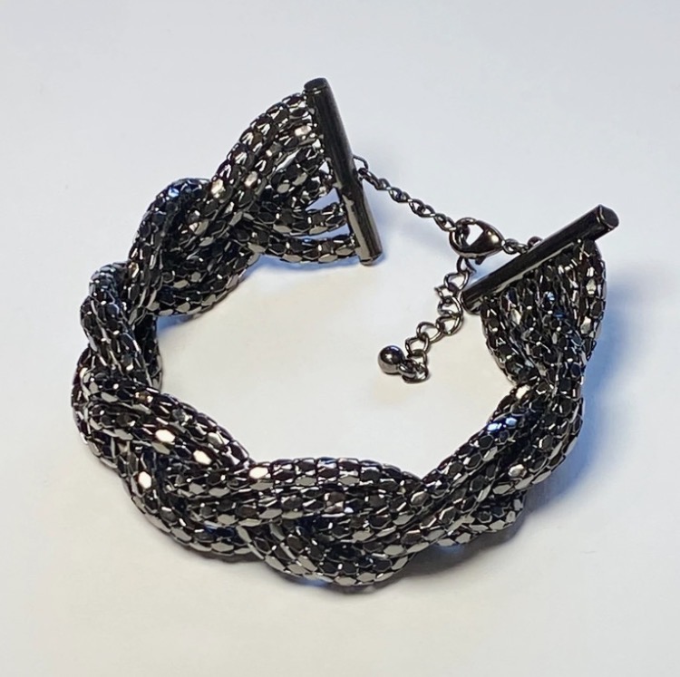 modernist-gunmetal-multi-strand-popcorn-mesh-bracelet-107-3
