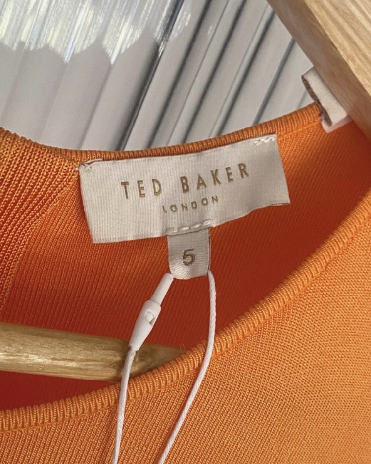 new-ted-baker-salny-dark-orange-knit-dress-size-uk-16-175-3