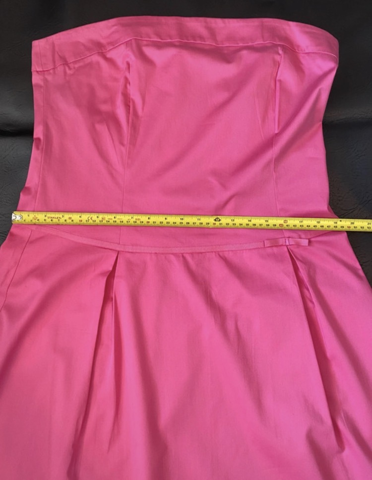 nwt-dorothy-perkins-hot-pink-strapless-midi-dress-size-16-189-4