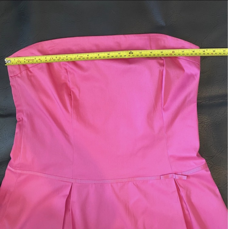 nwt-dorothy-perkins-hot-pink-strapless-midi-dress-size-16-189-5
