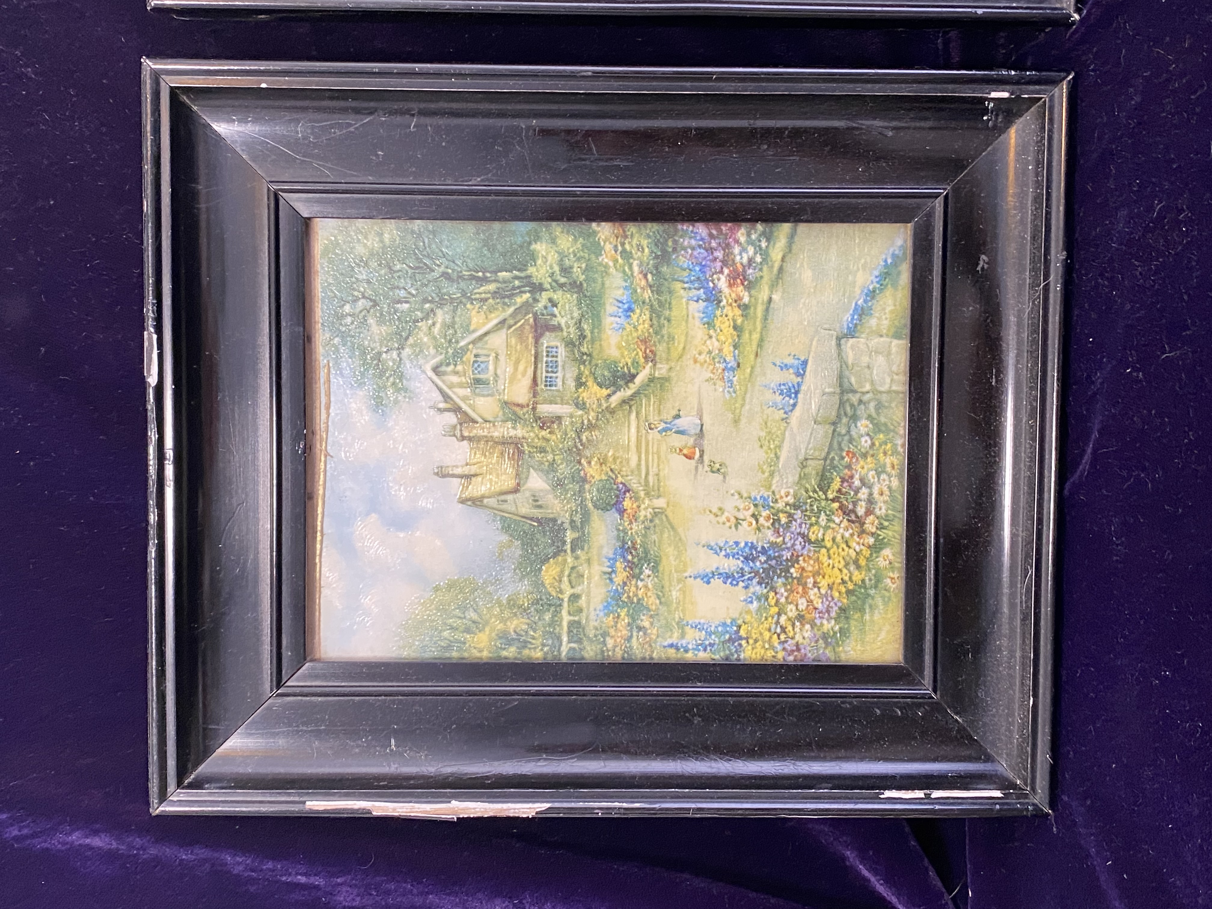 pair-of-1920s-1940s-framed-lithograph-prints-british-cottage-scenes-091-2