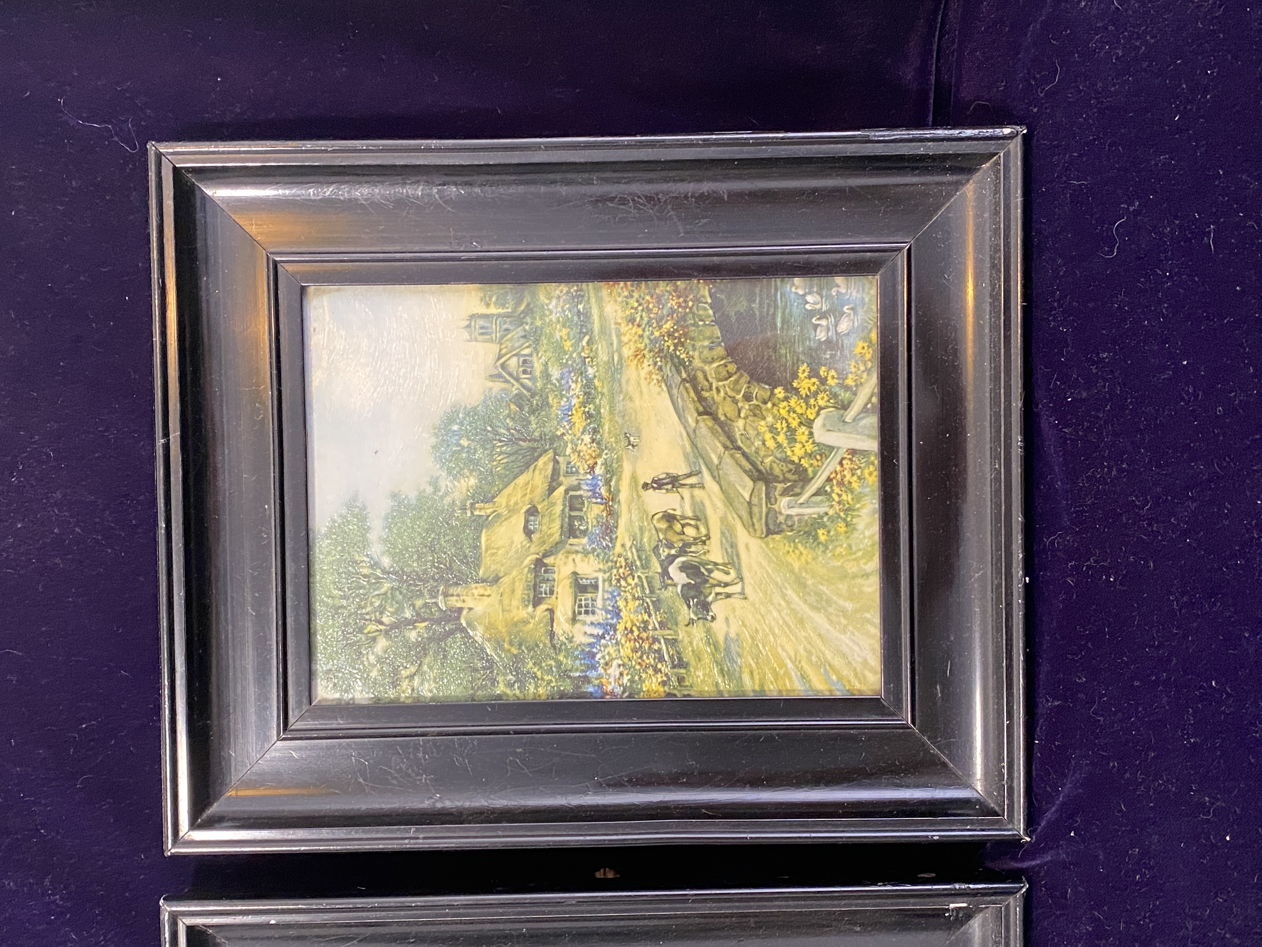 pair-of-1920s-1940s-framed-lithograph-prints-british-cottage-scenes-091-3