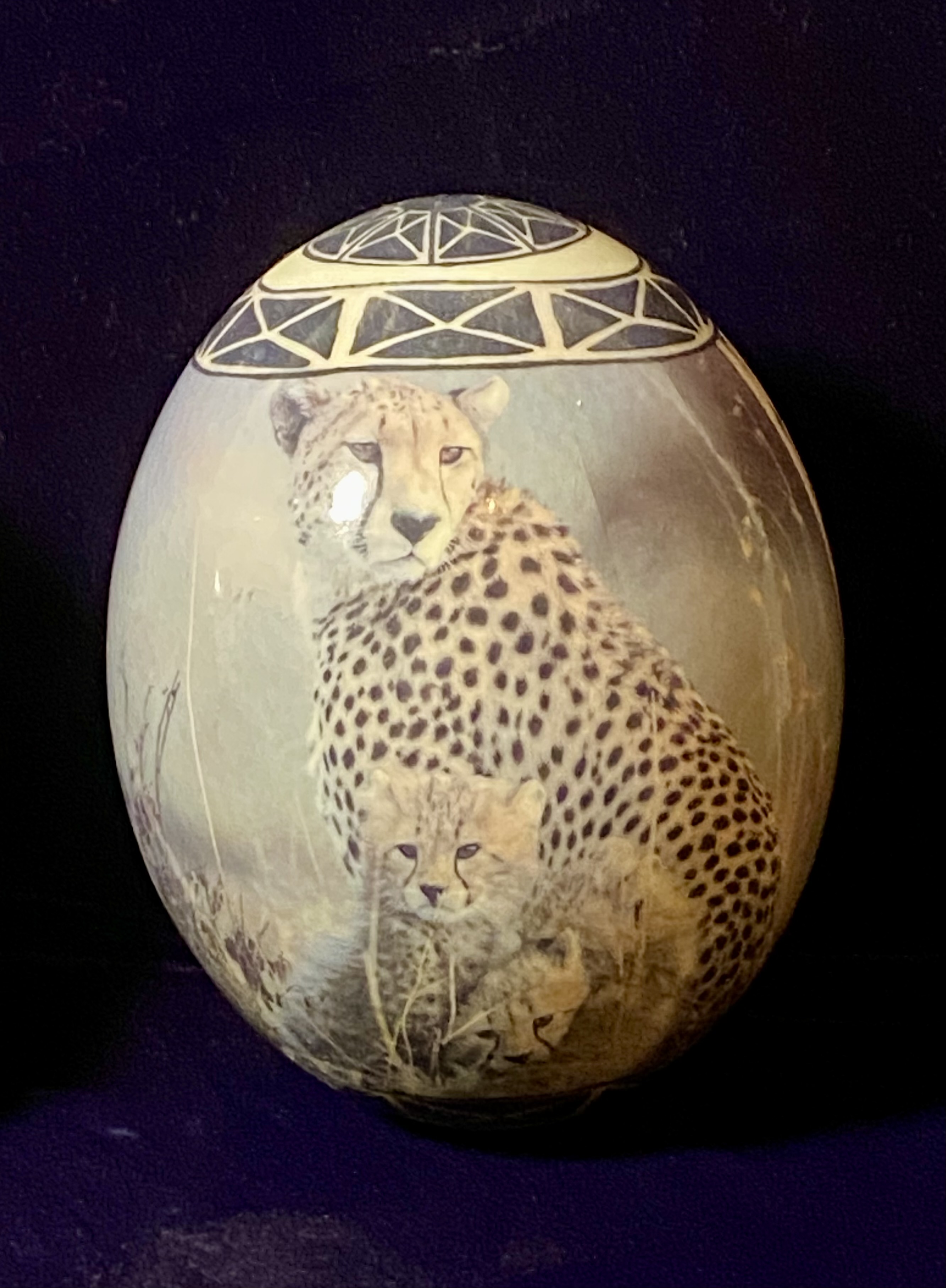 pair-of-vintage-decorated-ostrich-eggs-african-wildlife-theme-049-3
