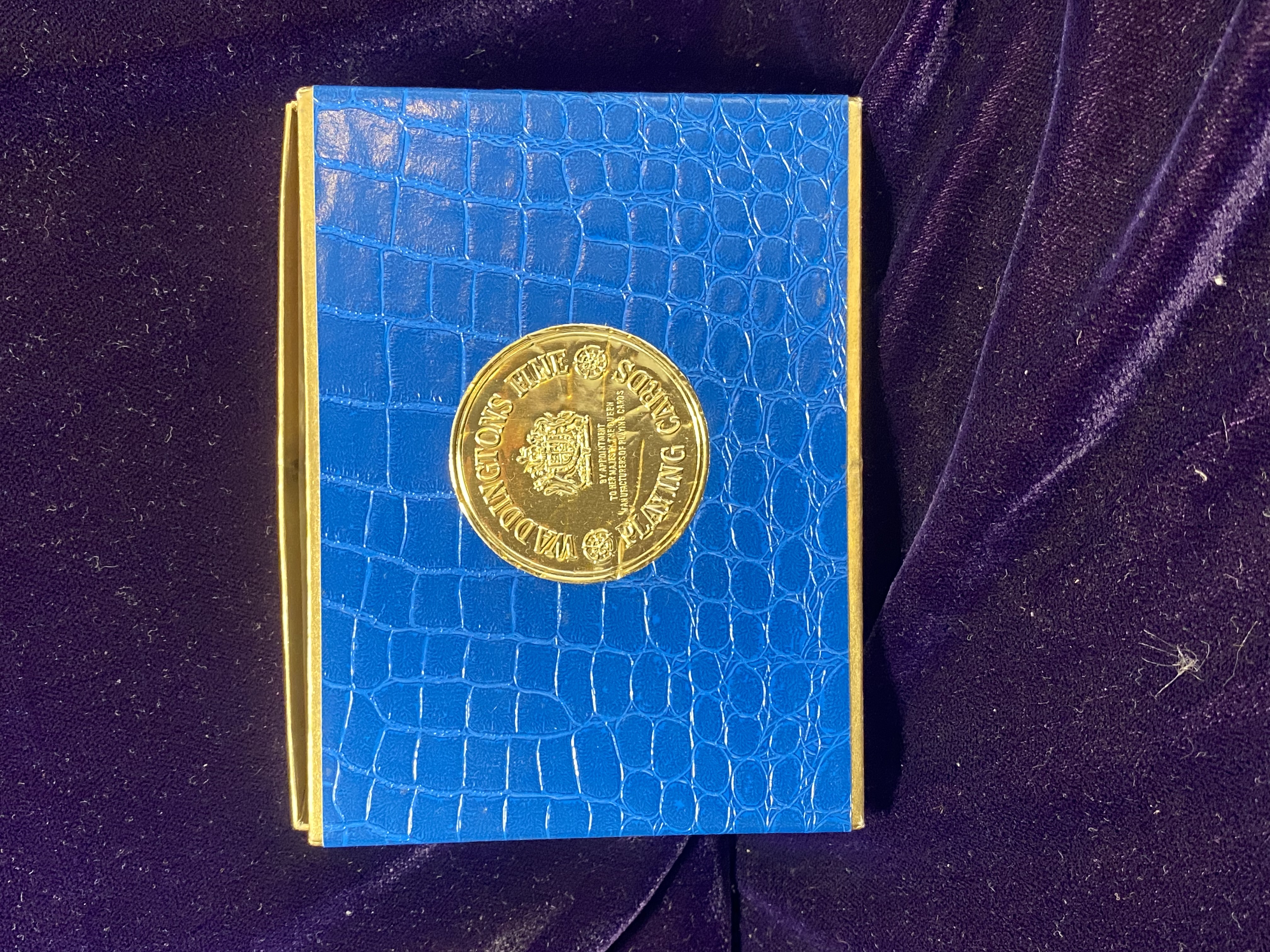 Lot 073: Vintage Waddington's Playing Cards Set — New in Cellophane